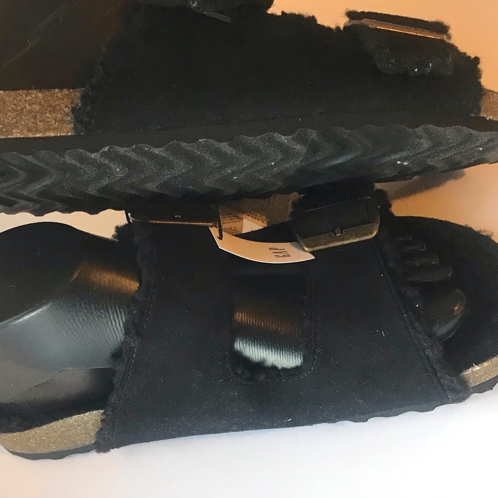 🌂💃🏾GAP Black Women's Sz 8 Clog / Mules | Buckle Slid-Slip On NWT - Picture 6 of 10